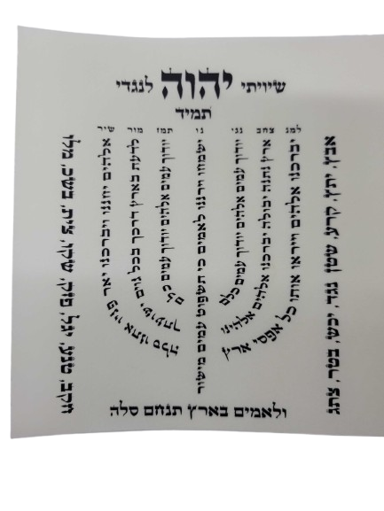 Parchment for Parshas Haketores Edot Hamizrach