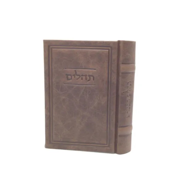 Antique Leather Tehillim Hameforash, Frame Design