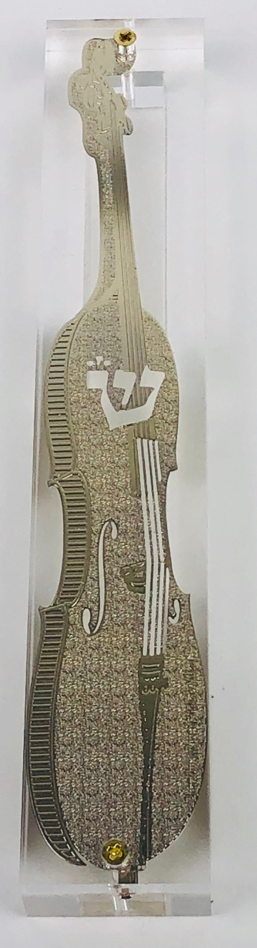 24K Gold Plated Mezuzah Case (15 cm scroll)